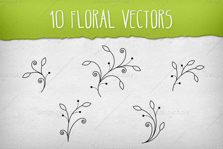 Floral Vector Pack 3