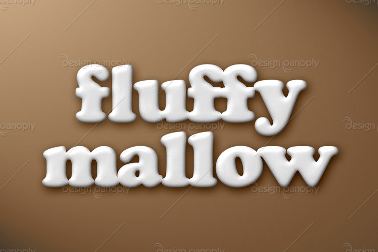 Fluffy Marshmallow Photoshop Style