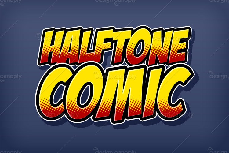 Halftone Comic Photoshop Style