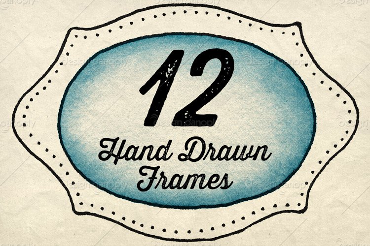 Hand Drawn Frames Brush Pack 1