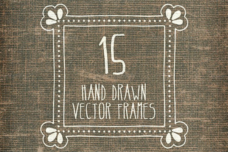 Hand Drawn Vector Frames Pack 1