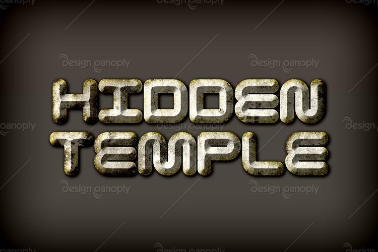 Hidden Temple Photoshop Style