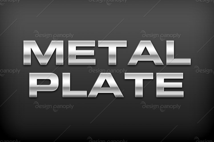 Metal Plate Photoshop Style