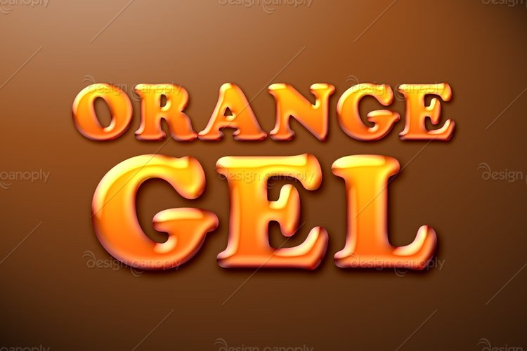 Orange Gel Photoshop Style