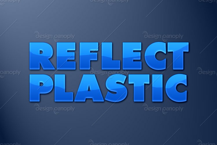 Reflective Plastic Photoshop Style