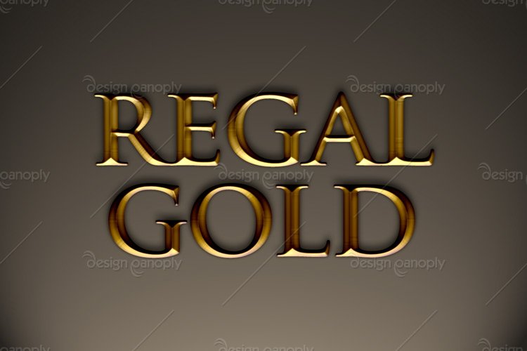 Regal Gold Photoshop Style