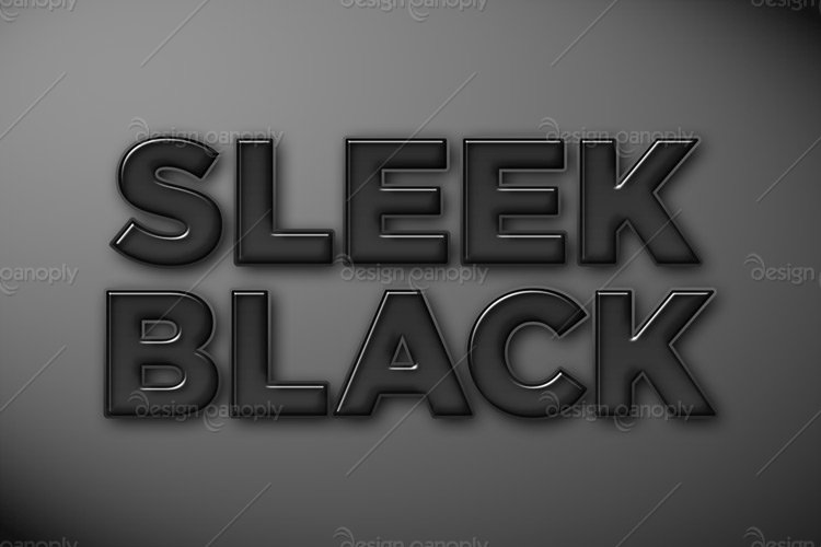 Sleek Black Photoshop Style