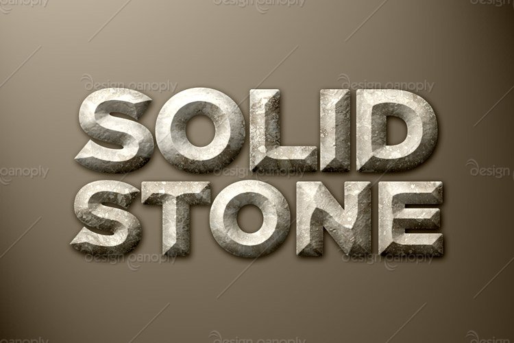 Solid Stone Photoshop Style