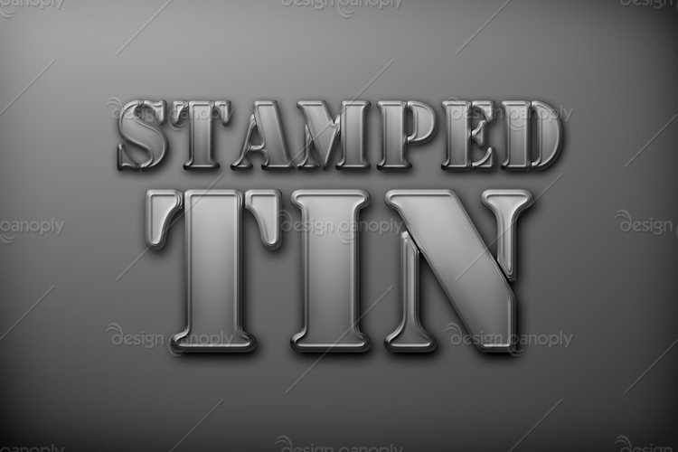 Stamped Tin Photoshop Style
