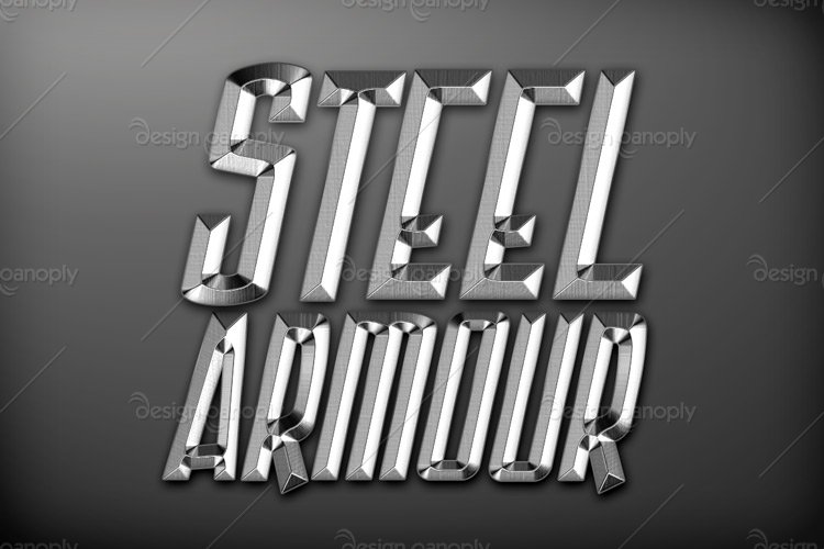 Steel Armour Photoshop Style