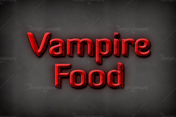Vampire Food Photoshop Style