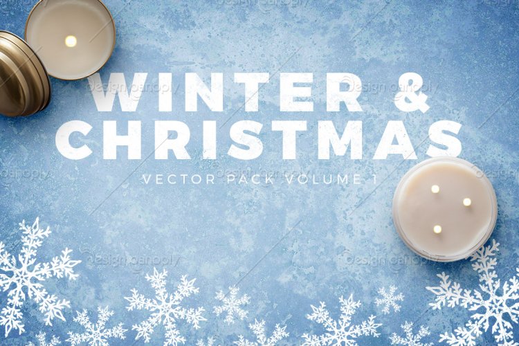Winter and Christmas Vector Pack Volume 1