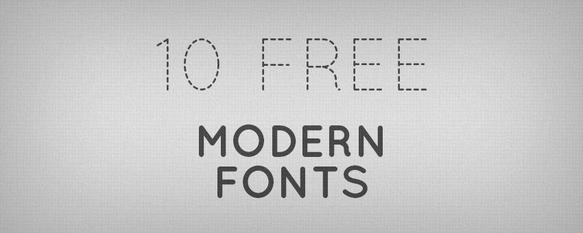 10 Useful Modern Fonts for Designers