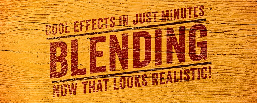 Realistically Blend Typography with a Background in Photoshop