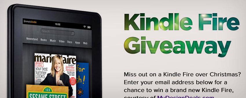 Win a Free Kindle Fire from MyDesignDeals